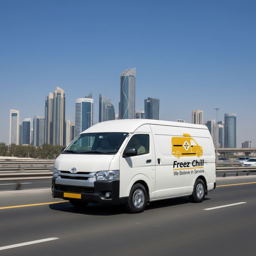 Flexible Hiace Chiller Van For Rent Abu Dhabi