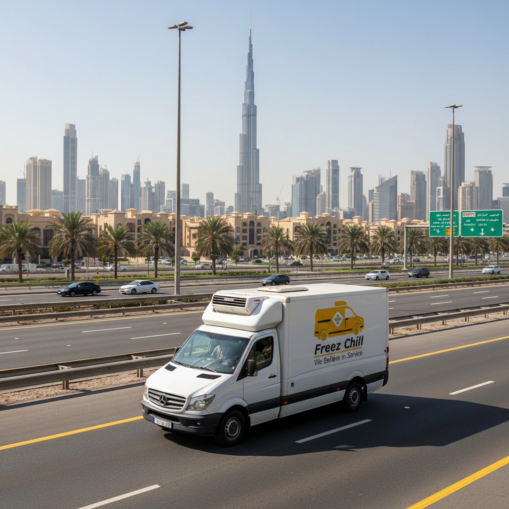 Professional chiller Truck Rental Services in Dubai