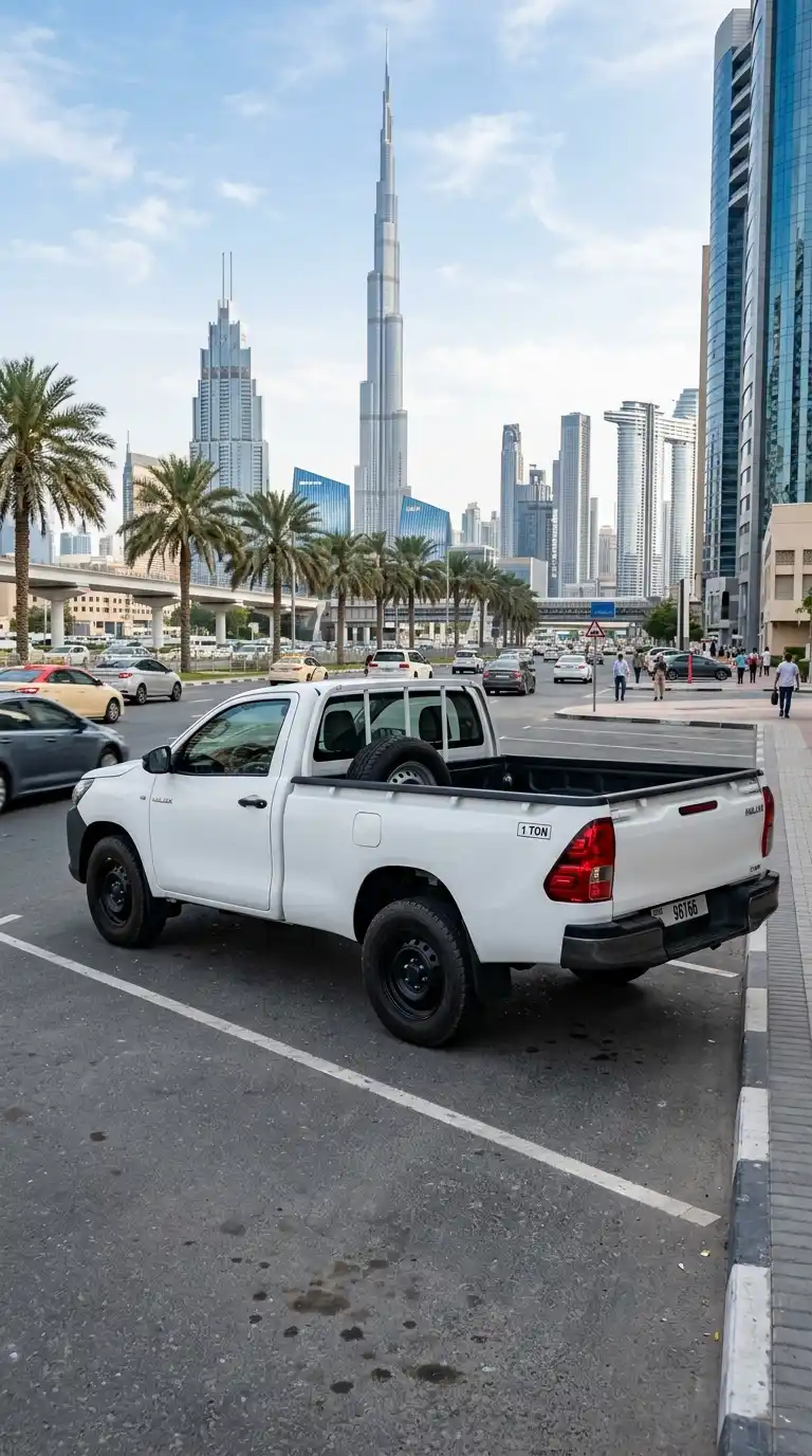 1 Ton Pickup for Rent in Dubai